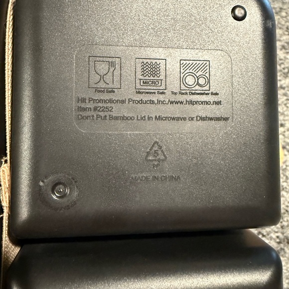 Bamboo Lid Storage Box with Black Base - Picture 4 of 4